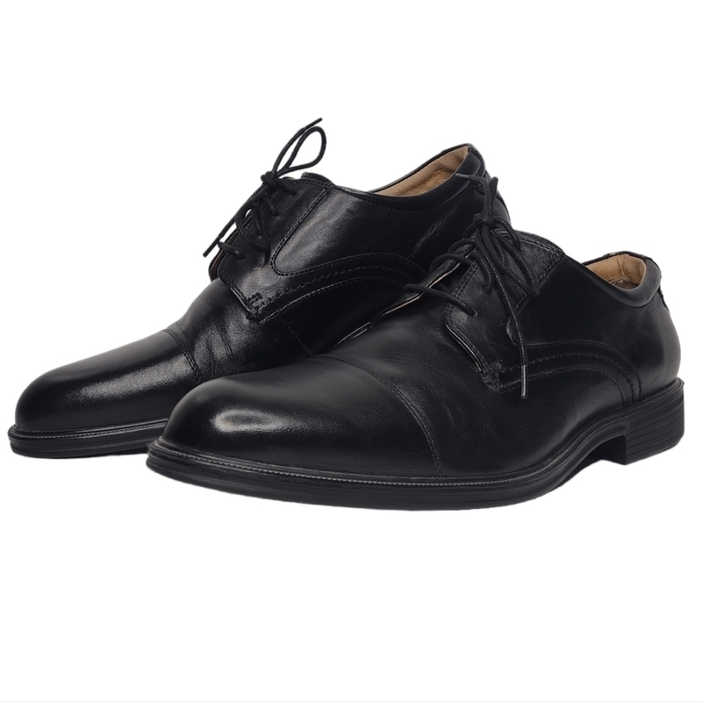 Florsheim Comfort Tech Black Leather Men's Business Office Casual Oxfords